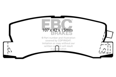 EBC Ultimax | brzdové destičky zadní DP629