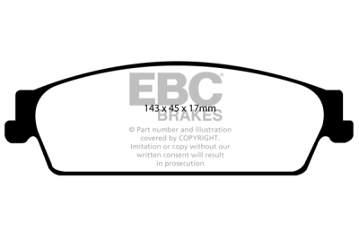 EBC Ultimax | brzdové destičky zadní DP1780