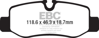 EBC Ultimax | brzdové destičky zadní DPX2224