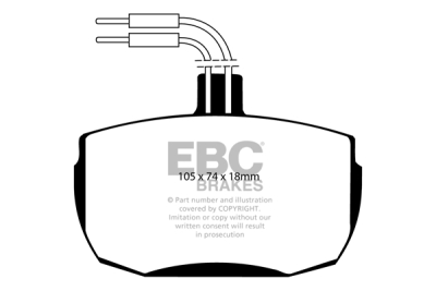 EBC Ultimax | brzdové destičky přední  DP472