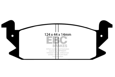 EBC Ultimax | brzdové destičky přední  DP475