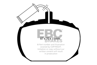 EBC Ultimax | brzdové destičky přední  DP474
