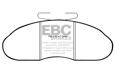 EBC Ultimax | brzdové destičky přední  DP633