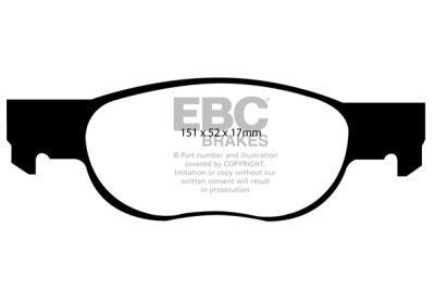 EBC Ultimax | brzdové destičky přední  DP1336