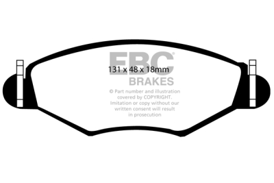 EBC Ultimax | brzdové destičky přední  DP1366