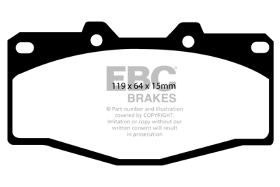 EBC Ultimax | brzdové destičky přední  DP797