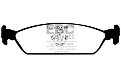 EBC Ultimax | brzdové destičky zadní DP768