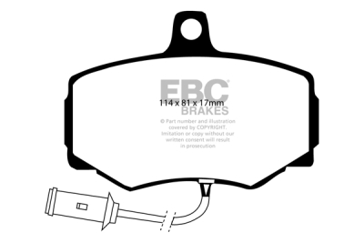 EBC Ultimax | brzdové destičky přední DP756