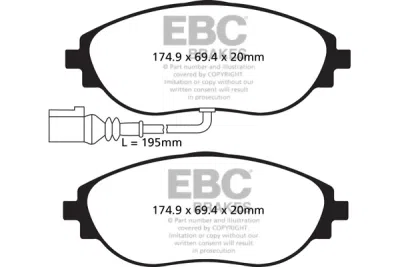 EBC sada brzd PD40K | destičky Ultimax & kotouče Standard PD40K2342
