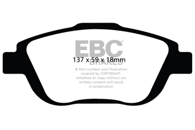 EBC sada brzd PD40K | destičky Ultimax & kotouče Standard PD40K2571