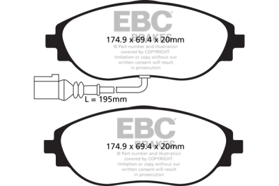 EBC Ultimax | brzdové destičky přední  DPX2127