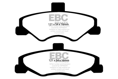 EBC Ultimax | brzdové destičky zadní DP1323