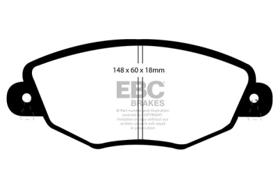 EBC Ultimax | brzdové destičky přední  DP1322