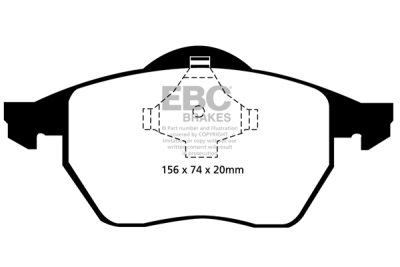EBC Ultimax | brzdové destičky přední  DP1324