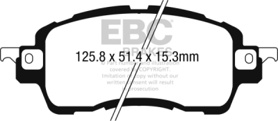 EBC Ultimax | brzdové destičky přední  DPX2275
