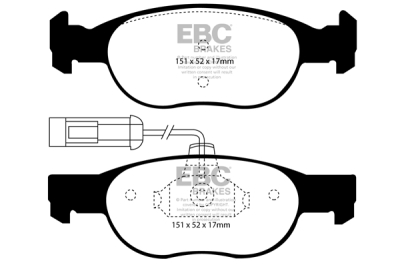 EBC Ultimax | brzdové destičky přední DP1059