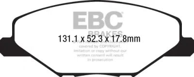 EBC sada brzd PD40K | destičky Ultimax & kotouče Standard PD40K2395