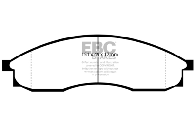 EBC Ultimax | brzdové destičky přední DP1046