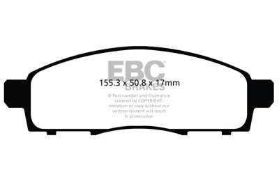 EBC Ultimax | brzdové destičky přední  DPX2122