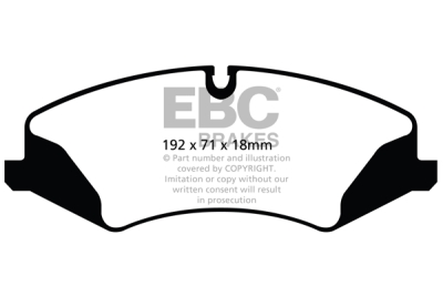 EBC Ultimax | brzdové destičky přední DPX2123