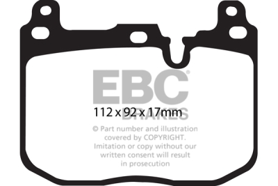 EBC Ultimax | brzdové destičky přední  DPX2130