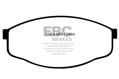EBC Ultimax | brzdové destičky přední  DP419