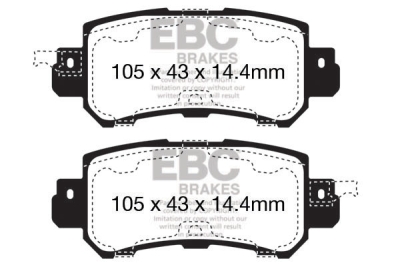 EBC Ultimax | brzdové destičky zadní DPX2135