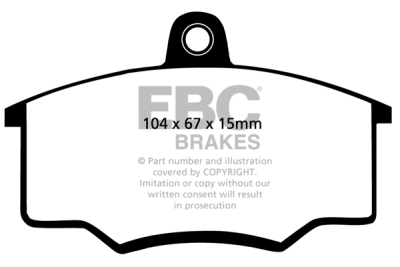 EBC Ultimax | brzdové destičky přední DP310/2