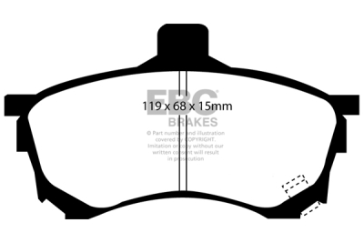 EBC Ultimax | brzdové destičky přední  DP1039