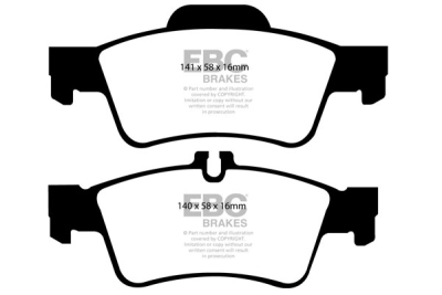 EBC Ultimax | brzdové destičky zadní DP1491