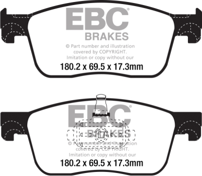 EBC Ultimax | brzdové destičky přední  DPX2308