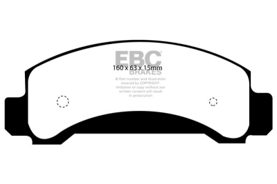 EBC Ultimax | brzdové destičky přední DP1085