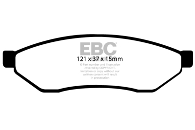 EBC Ultimax | brzdové destičky zadní DP1546