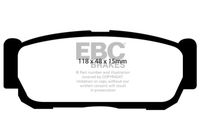 EBC Ultimax | brzdové destičky zadní DP1560