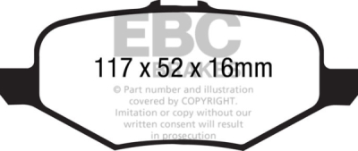 EBC Ultimax | brzdové destičky zadní DP1887