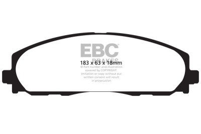 EBC Ultimax | brzdové destičky přední  DP1888