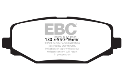 EBC Ultimax | brzdové destičky zadní DP1889