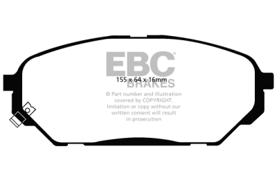 EBC Ultimax | brzdové destičky přední  DP1813