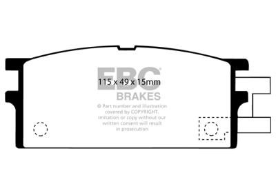 EBC Ultimax | brzdové destičky přední  DP454