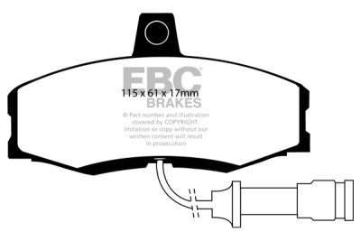EBC Ultimax | brzdové destičky přední DP455