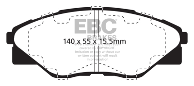 EBC Ultimax | brzdové destičky přední DPX2175