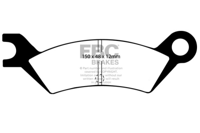 EBC Ultimax | brzdové destičky zadní DP442