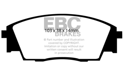 EBC Ultimax | brzdové destičky přední  DP840
