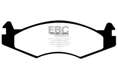 EBC Ultimax | brzdové destičky přední DP813