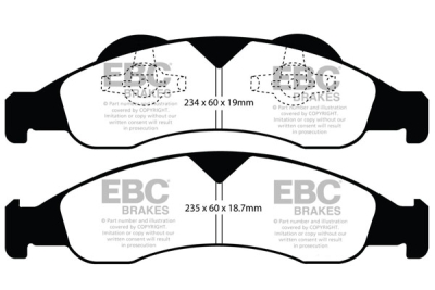EBC Ultimax | brzdové destičky přední  DP1803