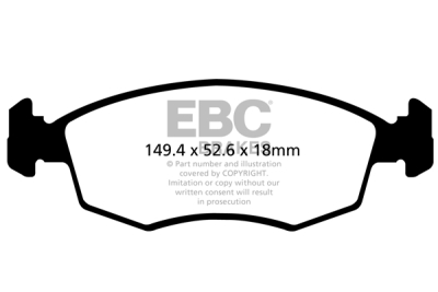 EBC sada brzd PDKF | destičky Ultimax & kotouče Standard přední PDKF389