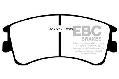 EBC Ultimax | brzdové destičky přední  DP1465