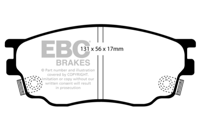 EBC Ultimax | brzdové destičky přední  DP1464