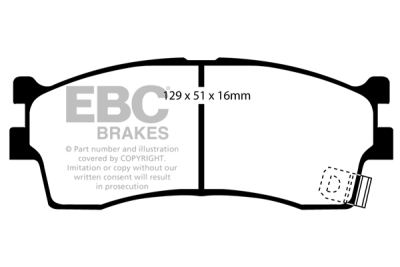 EBC Ultimax | brzdové destičky přední DP1475