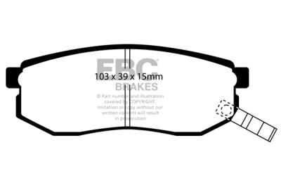 EBC Ultimax | brzdové destičky zadní DP1484